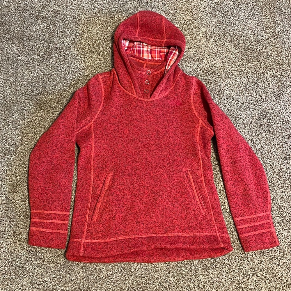 Womens North face pullover front snap